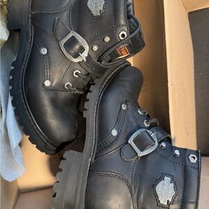 Harley-Davidson Black and Orange Logo Box